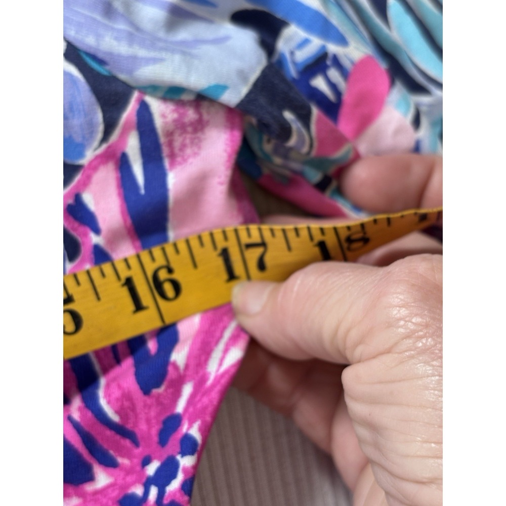 Lilly Pulitzer Raina‎ Multi Garden Get A Way  3/4 Bell Sleeve Dress S  Designer - Picture 8 of 10